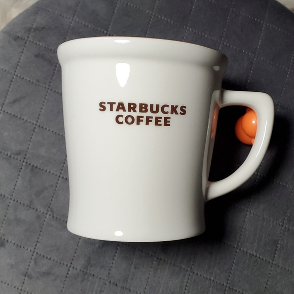 Starbucks Bone China Brown and White Mug 2009 - Picture 4 of 6